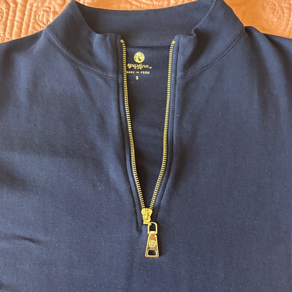 Spartina Navy Half-Zip Dress